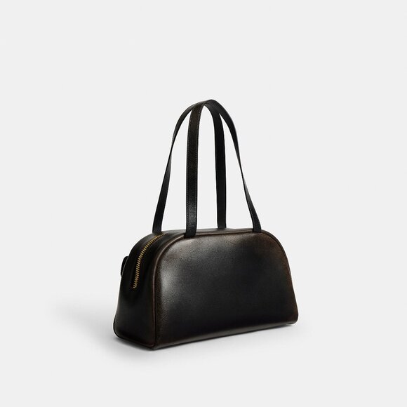 Coach Twin Turnlock Bag In Loved Leather Designer Crossbody - Picture 9 of 15